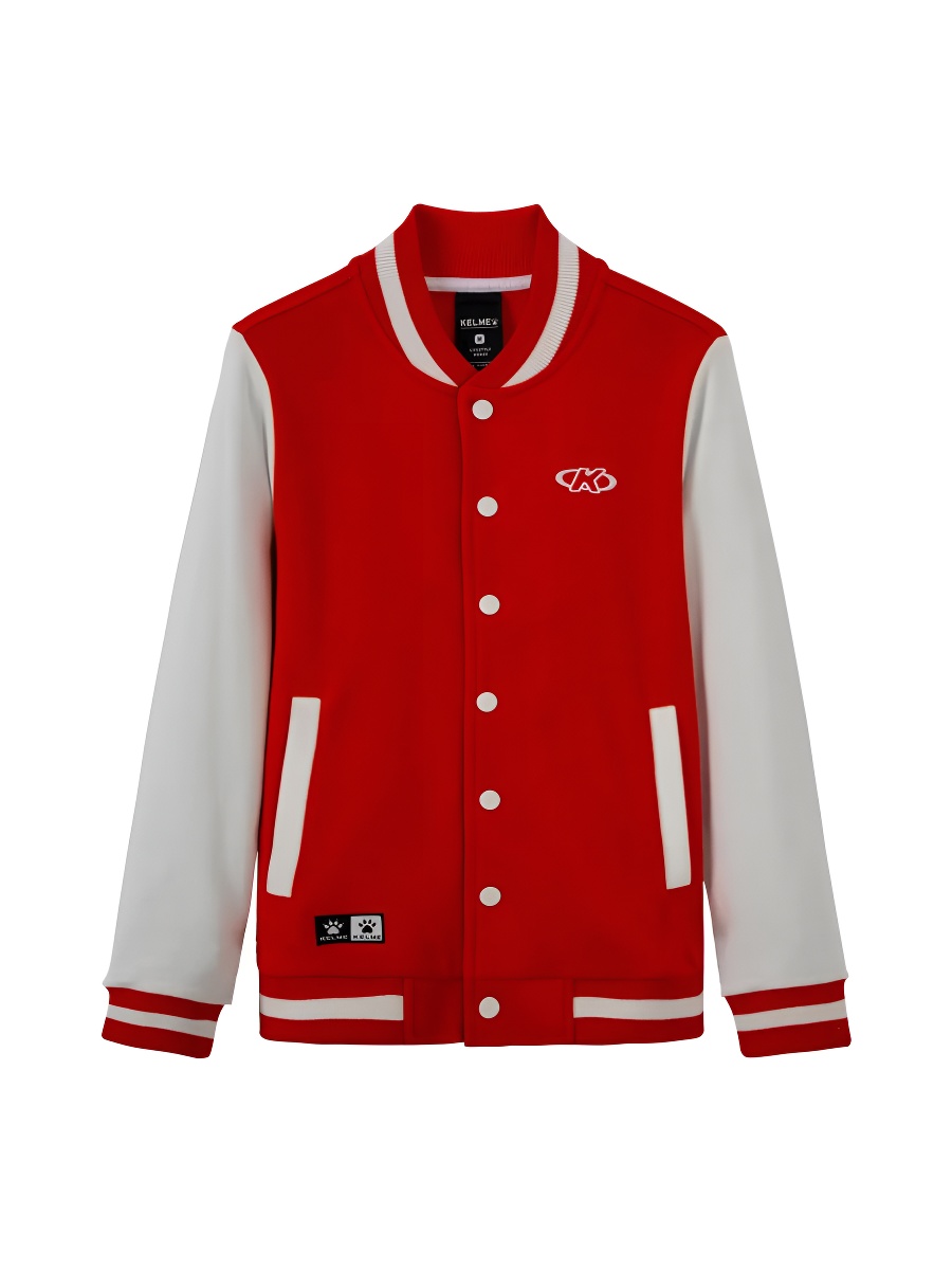 Бомбер KELME Knitted Coat (Red/White)