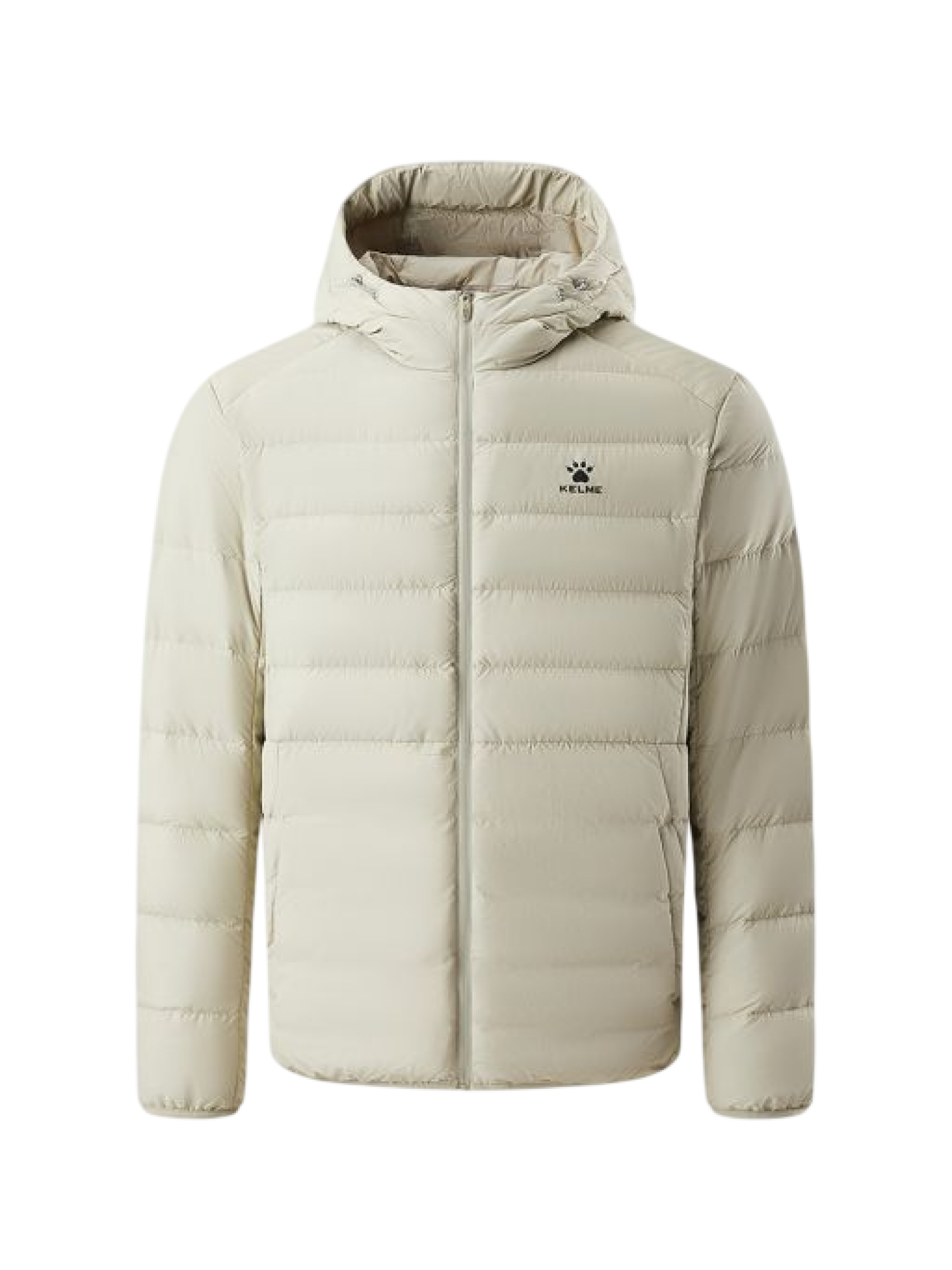 Пуховик KELME Lightweight Hooded Down Jacket Beige