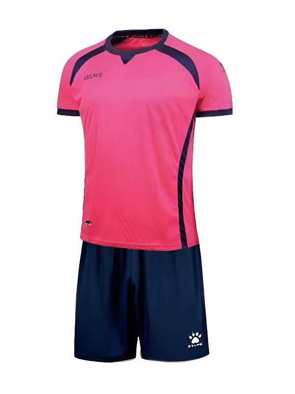 Футбольная форма KELME Short Sleeve Football Set (Pink/Dark Blue)