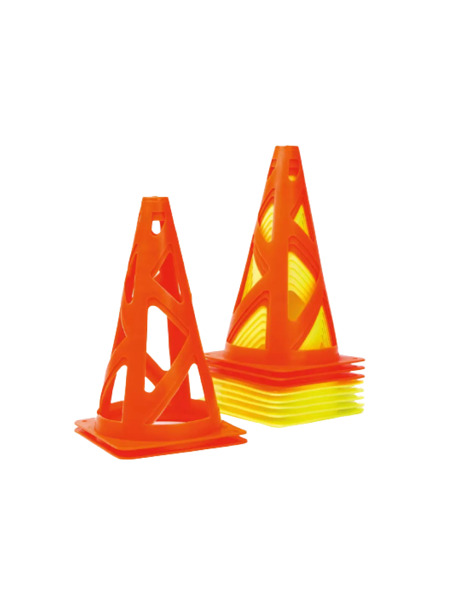 Тренировочные конусы KELME Barricades Combination 23cm/10pcs (Yellow/Orange)