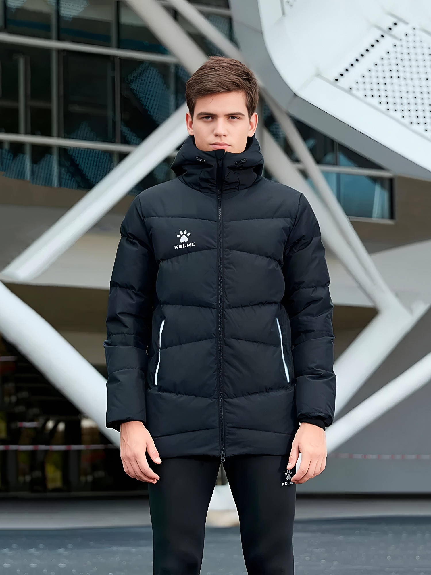 Пуховик KELME Adult Short Jacket Black
