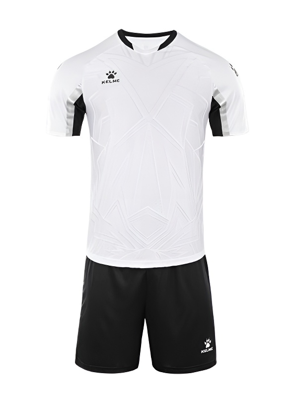 Футбольная форма KELME Short-Sleeved Football Suit (White/Black)
