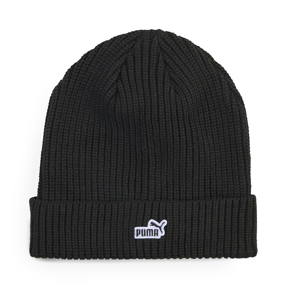 Шапка PUMA ESS №1 Logo Patch Mid Crown Beanie, 02748601, полиэстер, черный