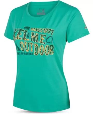 Футболка KELME Women's Cotton Short-Sleeved T-Shirt Teal