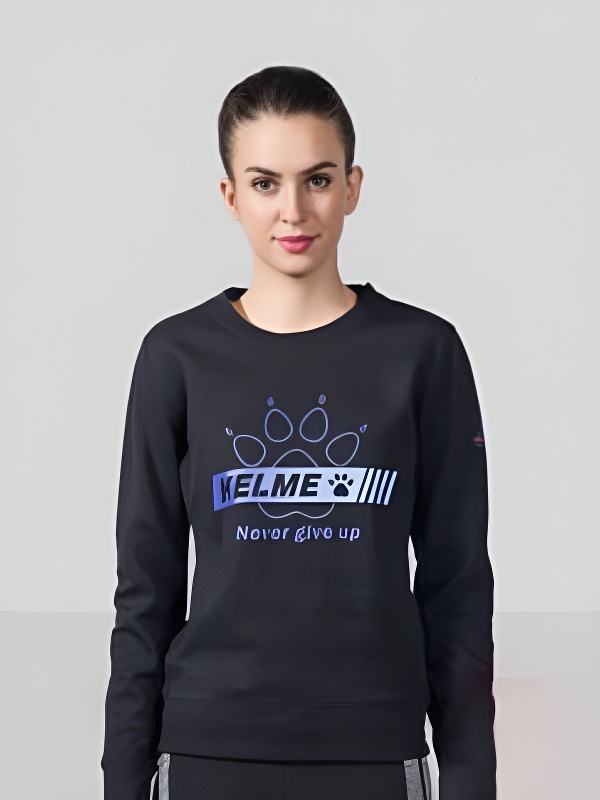 Свитшот KELME Women's Round Neck Sweater Black