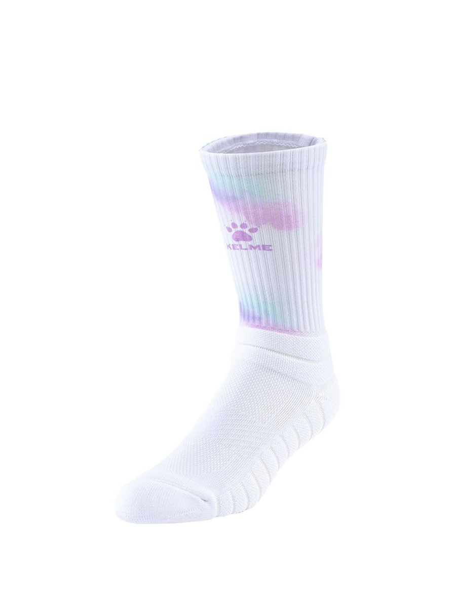Носки KELME Long Sports Socks (White/Light Blue)