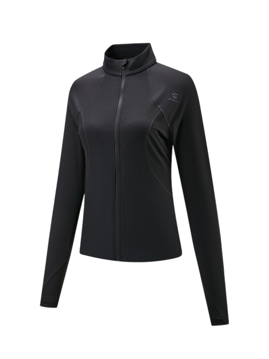 Толстовка KELME Stand-Up Collar Knit Cardigan Black