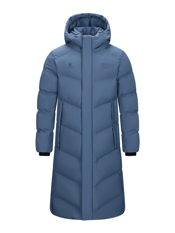 Пуховик KELME Long Cotton Coat Blue
