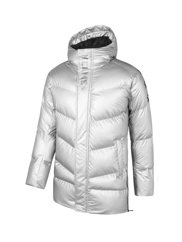 Пуховик KELME Hooded Medium Padded Jacket Silver