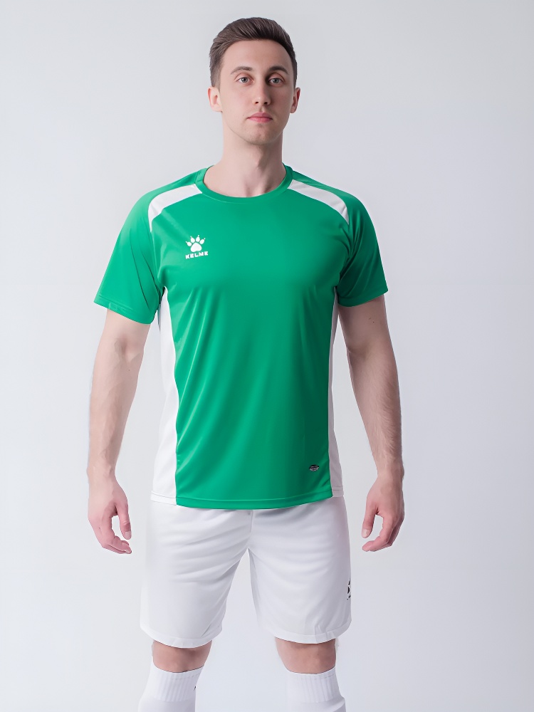 Футбольная форма KELME Short Sleeve Football Set (Green/White)