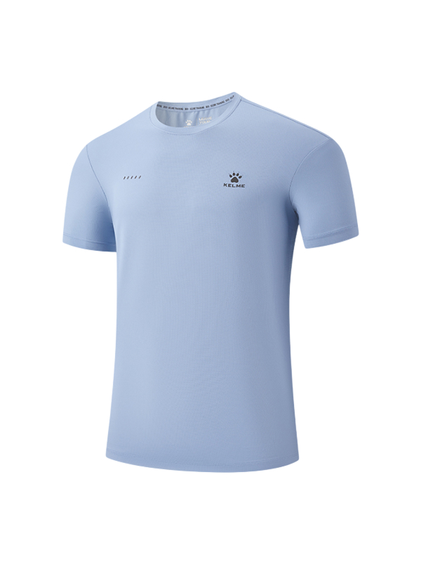 Футболка KELME Crew Neck Short-sleeved T-shirt Light Blue