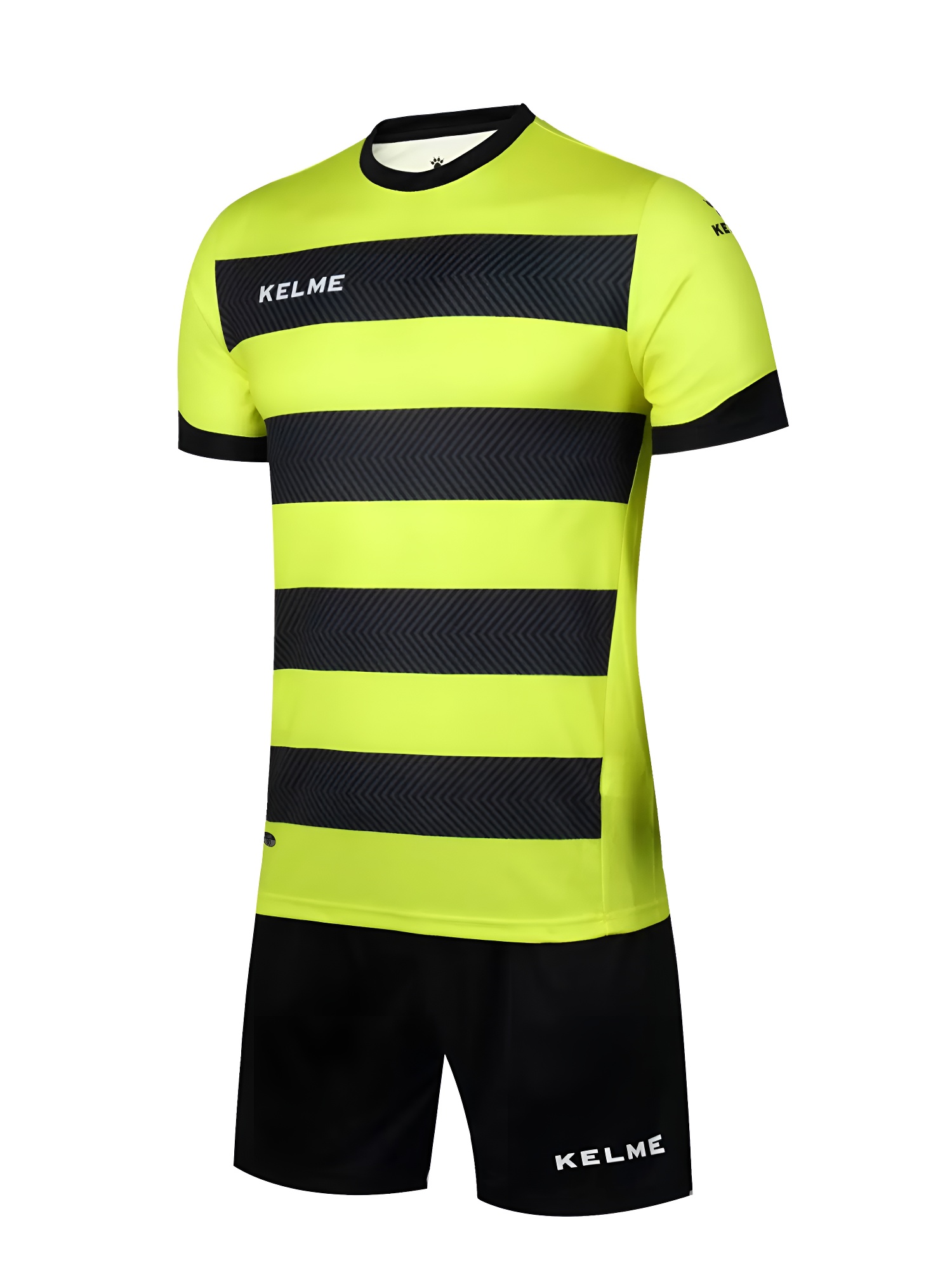 Детская футбольная форма KELME Short Sleeve Football Set Kids (Yellow/Black)