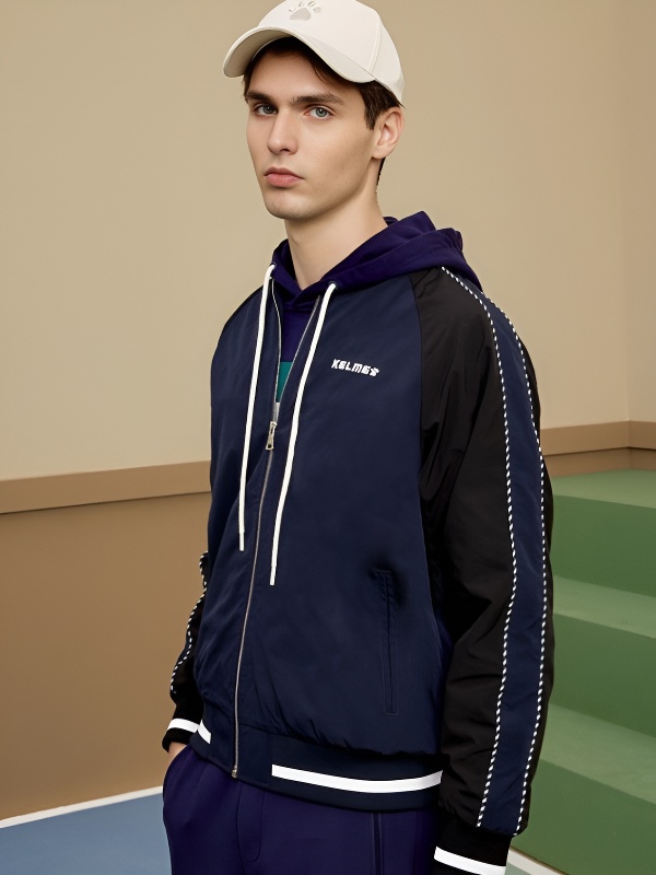 Бомбер KELME Woven Jacket Dark Blue