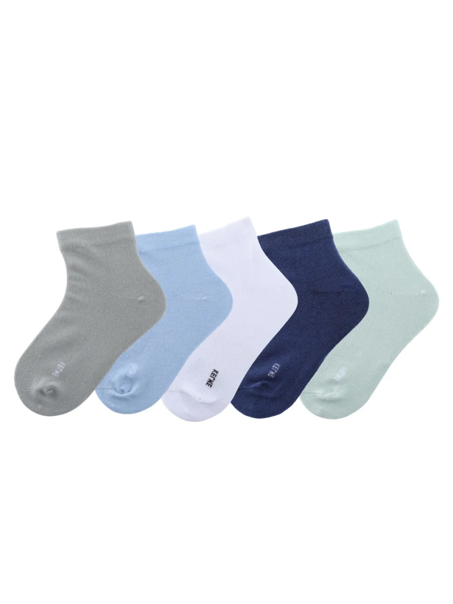 Детские носки KELME Children's Casual Socks (pack Of Five) Blue/Grey