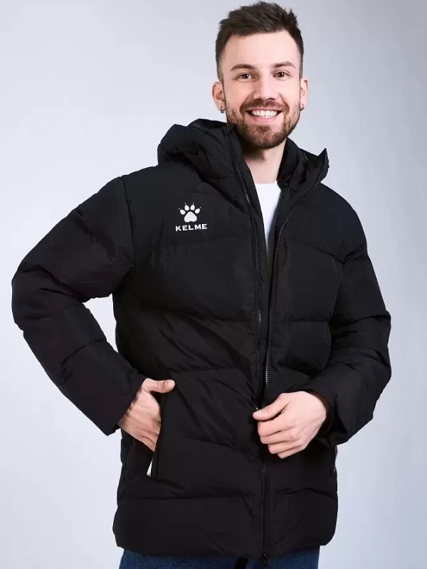 Пуховик KELME Adult Short Jacket (Black/White)
