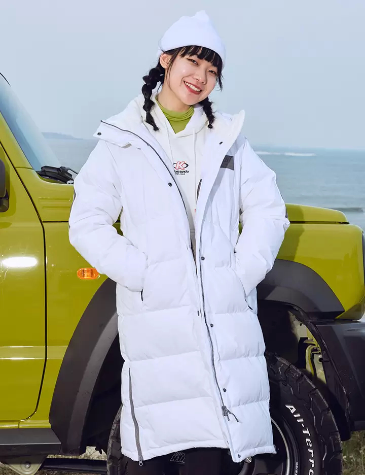 Пуховик KELME Long Down Jacket White