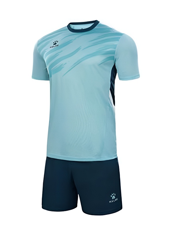 Футбольная форма KELME Short-Sleeved Football Suit (Light Blue/Dark Blue)