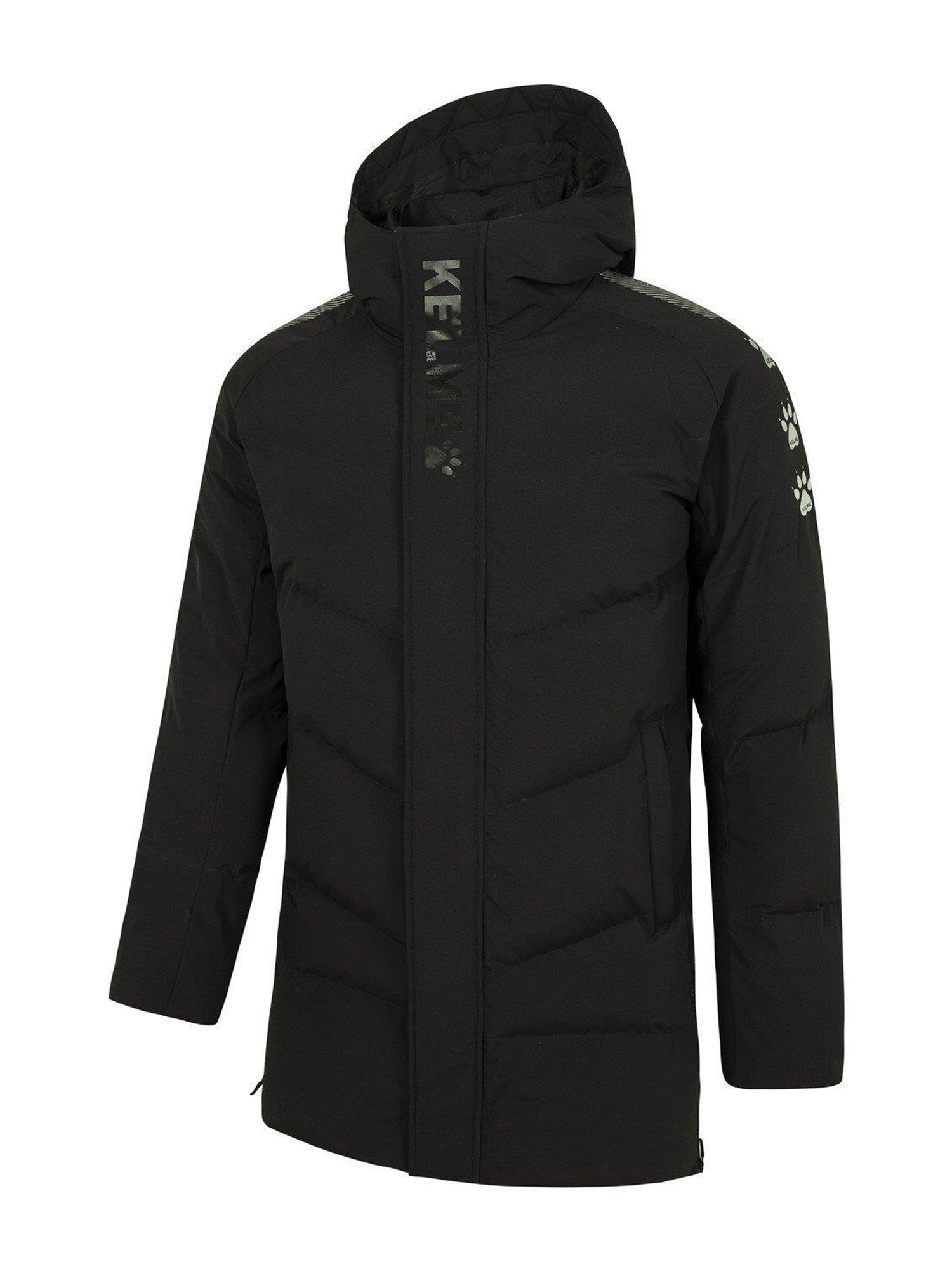 Пуховик KELME Hooded Medium Padded Jacket Black
