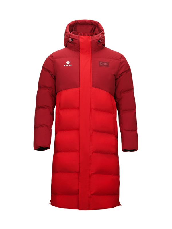 Пуховик KELME Long Down Jacket Red