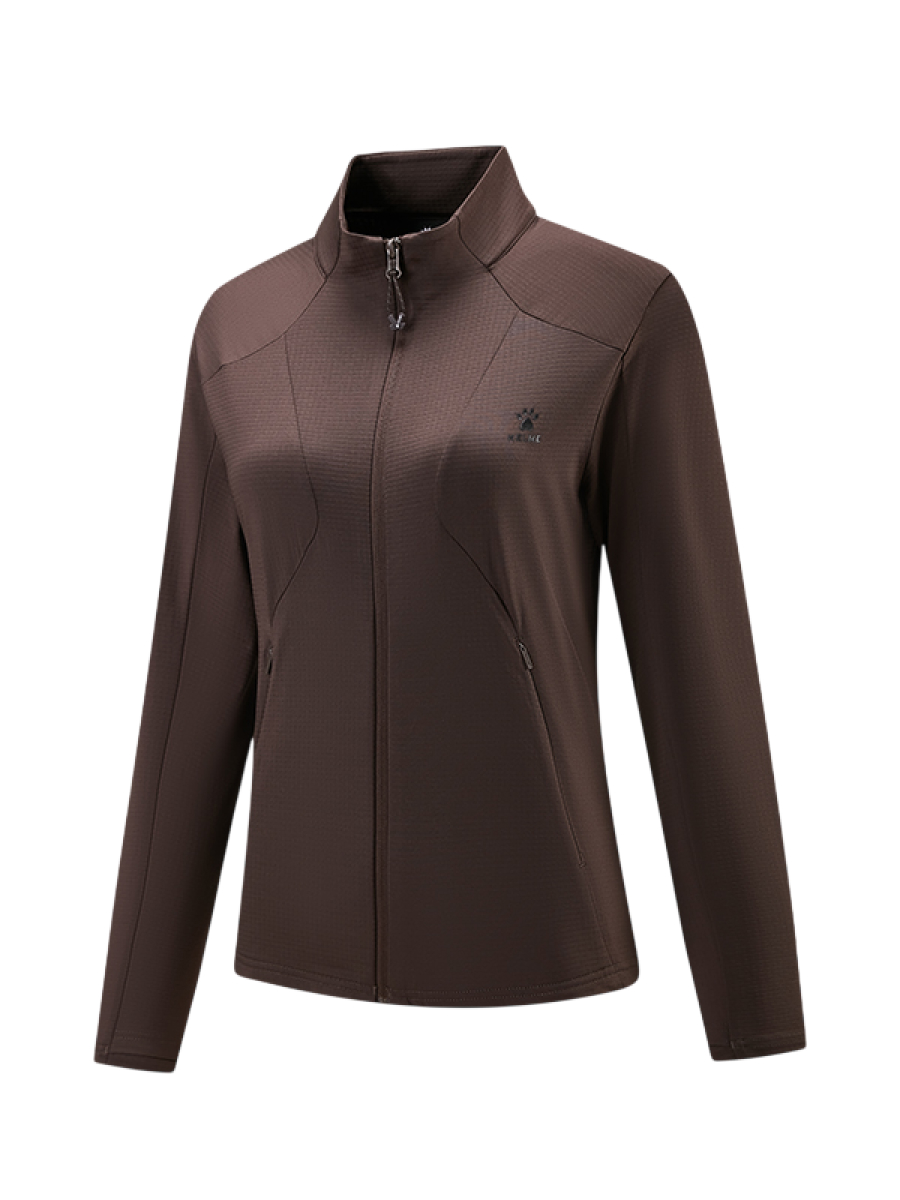 Толстовка KELME Stand-Up Collar Knit Cardigan Dark Brown