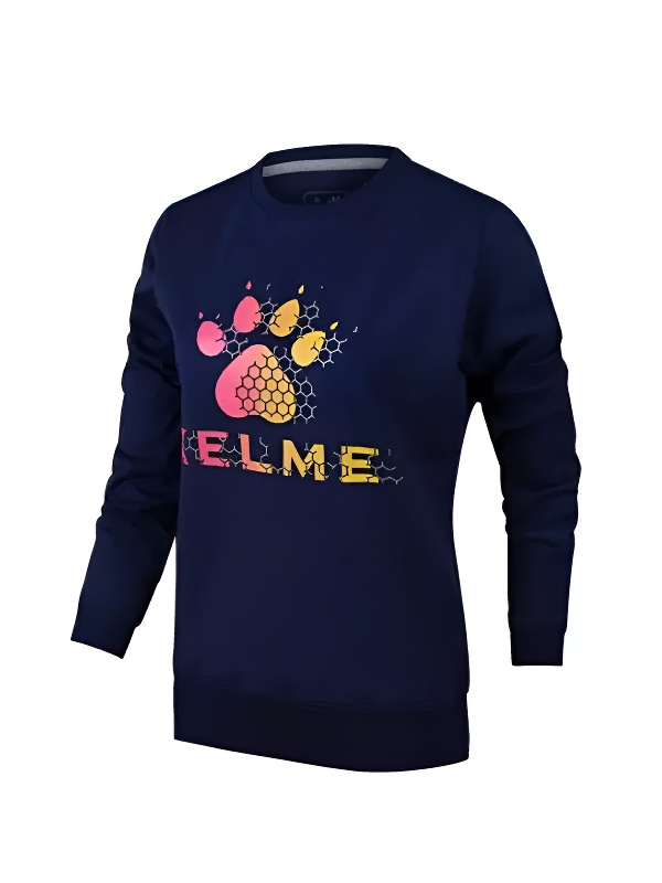 Свитшот KELME Women's Round Neck Sweater Dark Blue