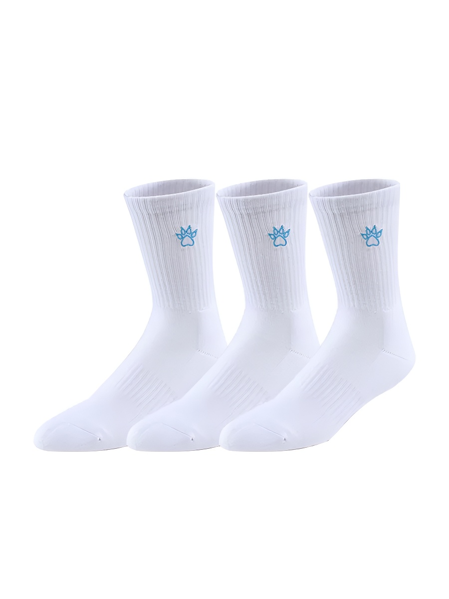 Носки KELME Long Sports Socks (3 Pairs) (White/Light Blue)