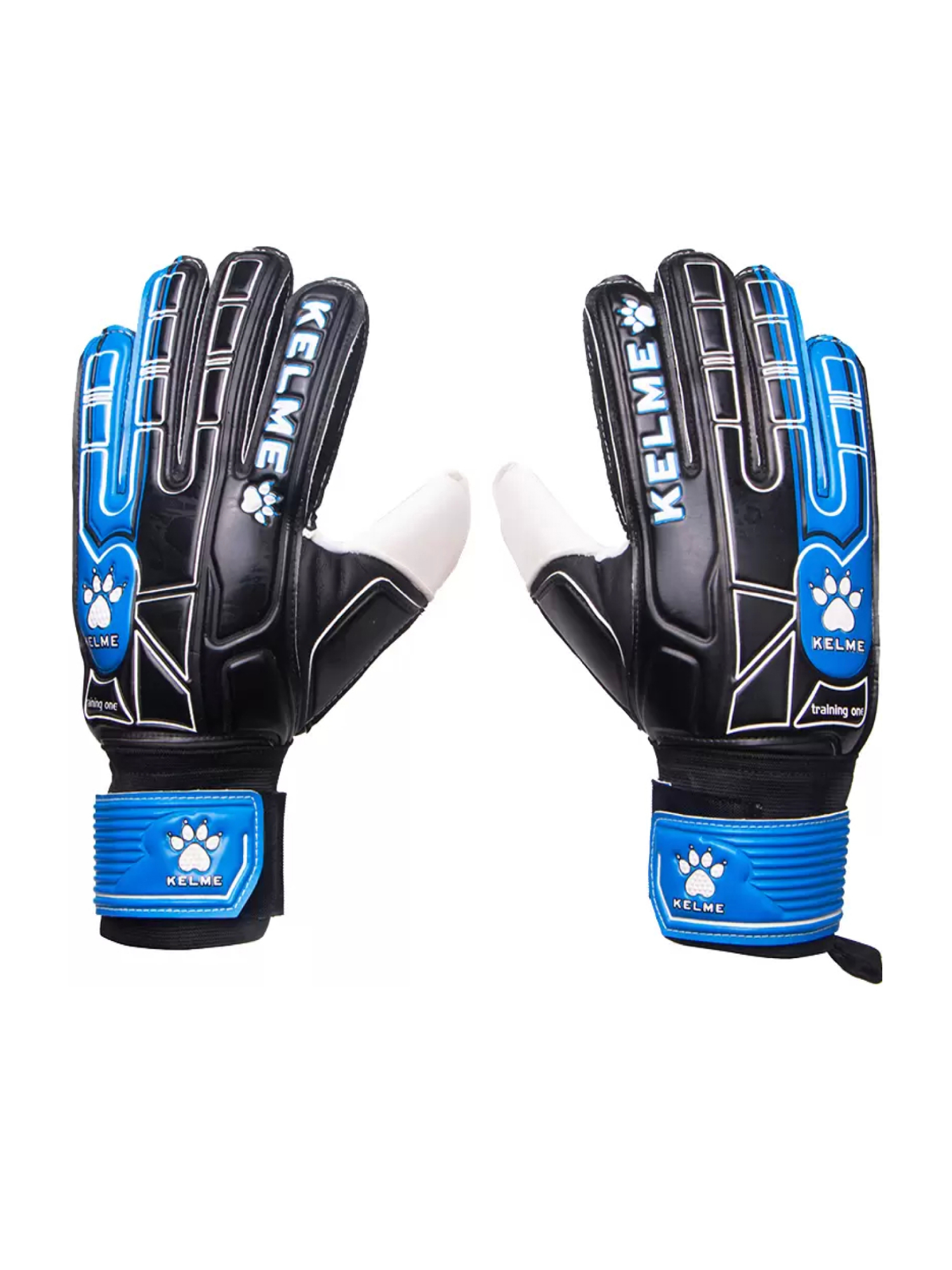 Вратарские перчатки KELME Goalkeeper Gloves (Black/Blue)