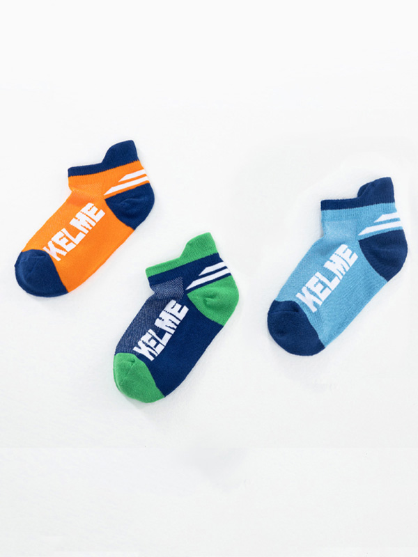 Детские носки KELME Children's Casual Socks (three Pairs) Blue