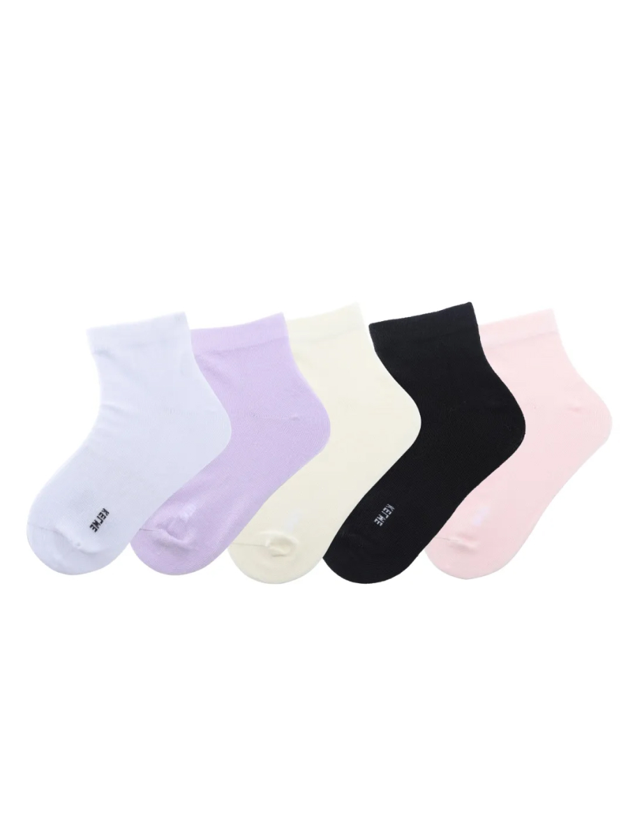 Детские носки KELME Children's Casual Socks (pack Of Five) Black/White
