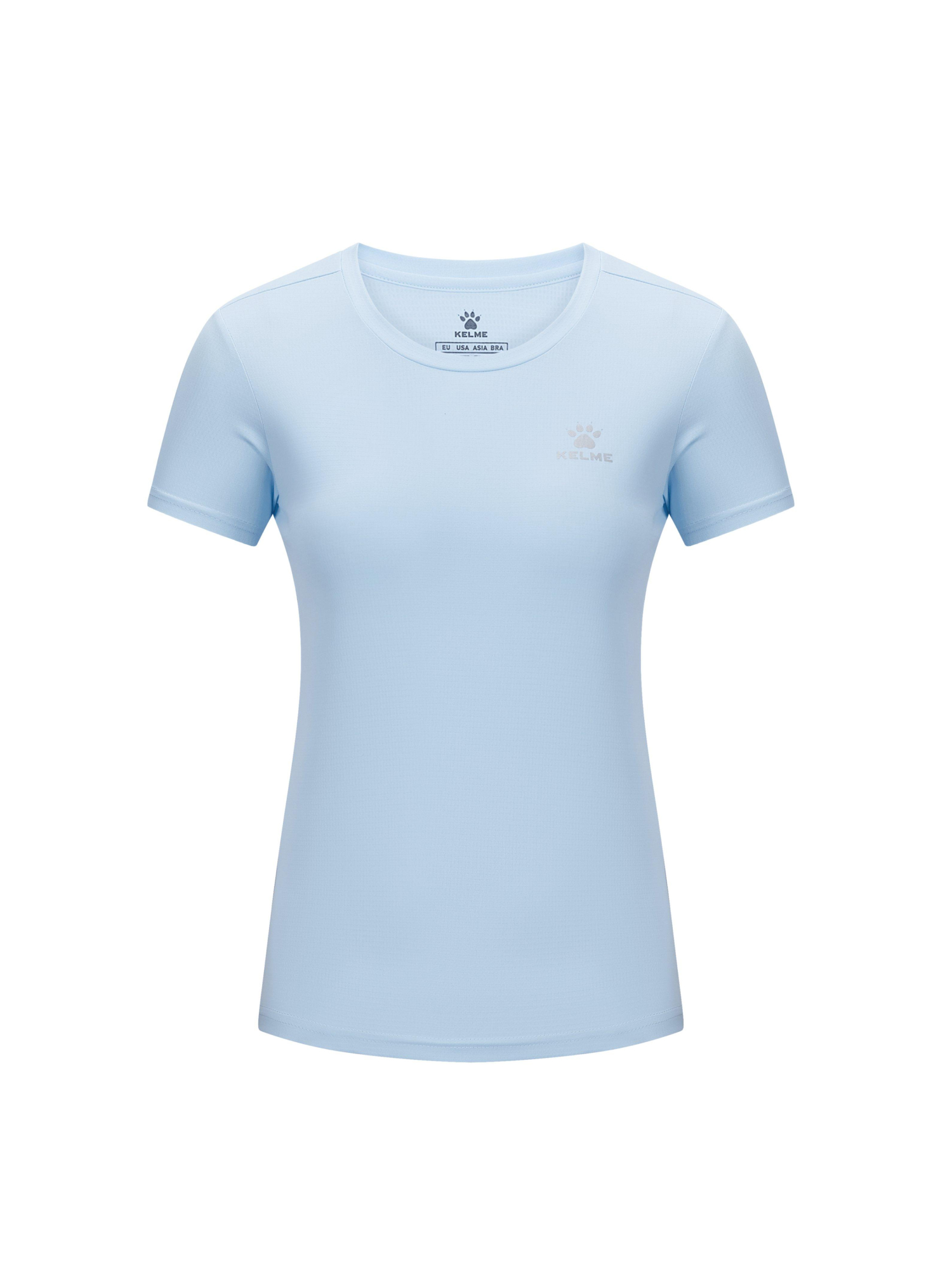 Футболка KELME Women's Round Neck T-Shirt Light Blue