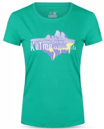Футболка KELME Women's Cotton Short-Sleeved T-Shirt Teal