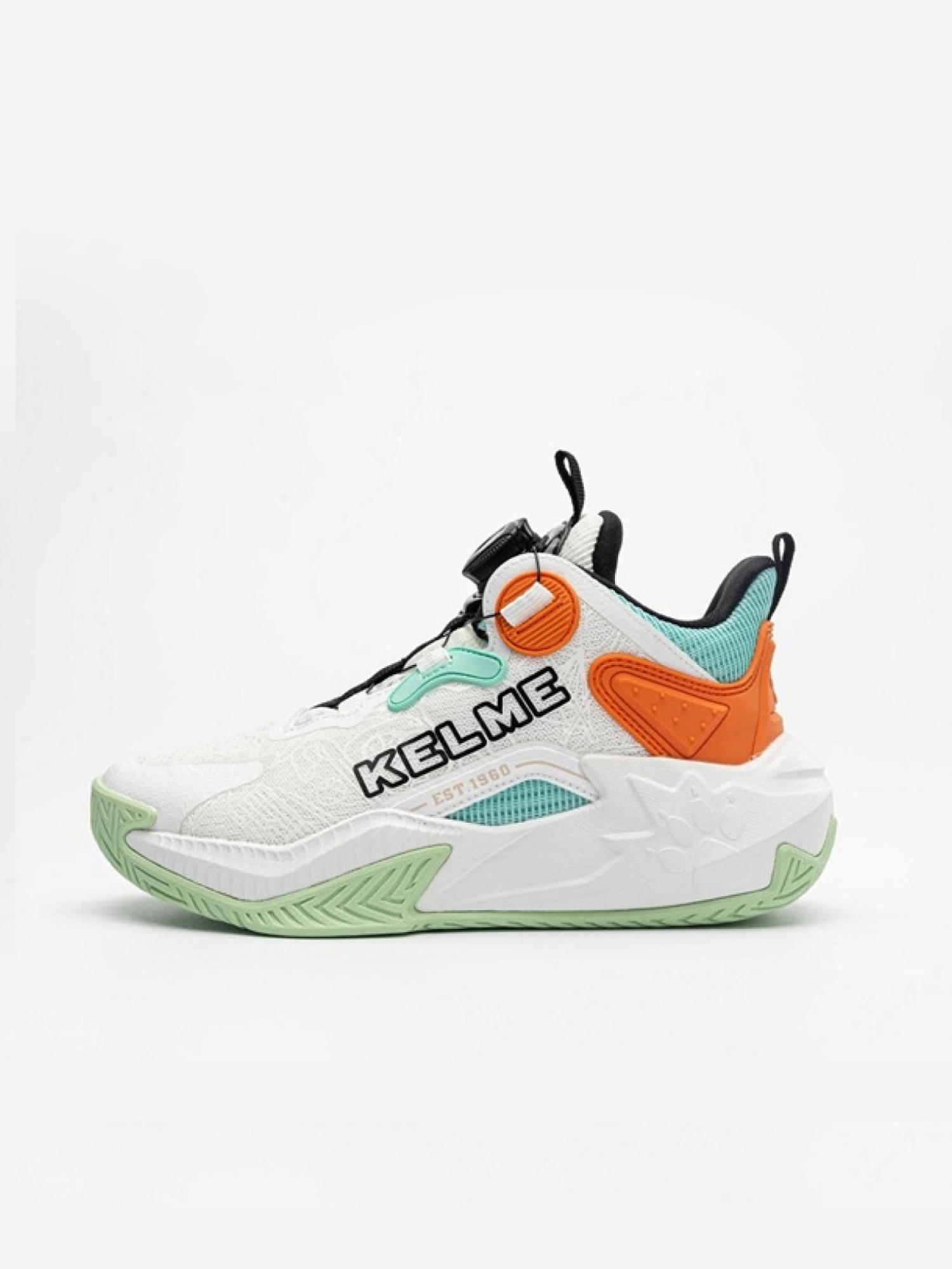 Детские баскетбольные кроссовки KELME Children's Basketball Shoes (White/Teal)