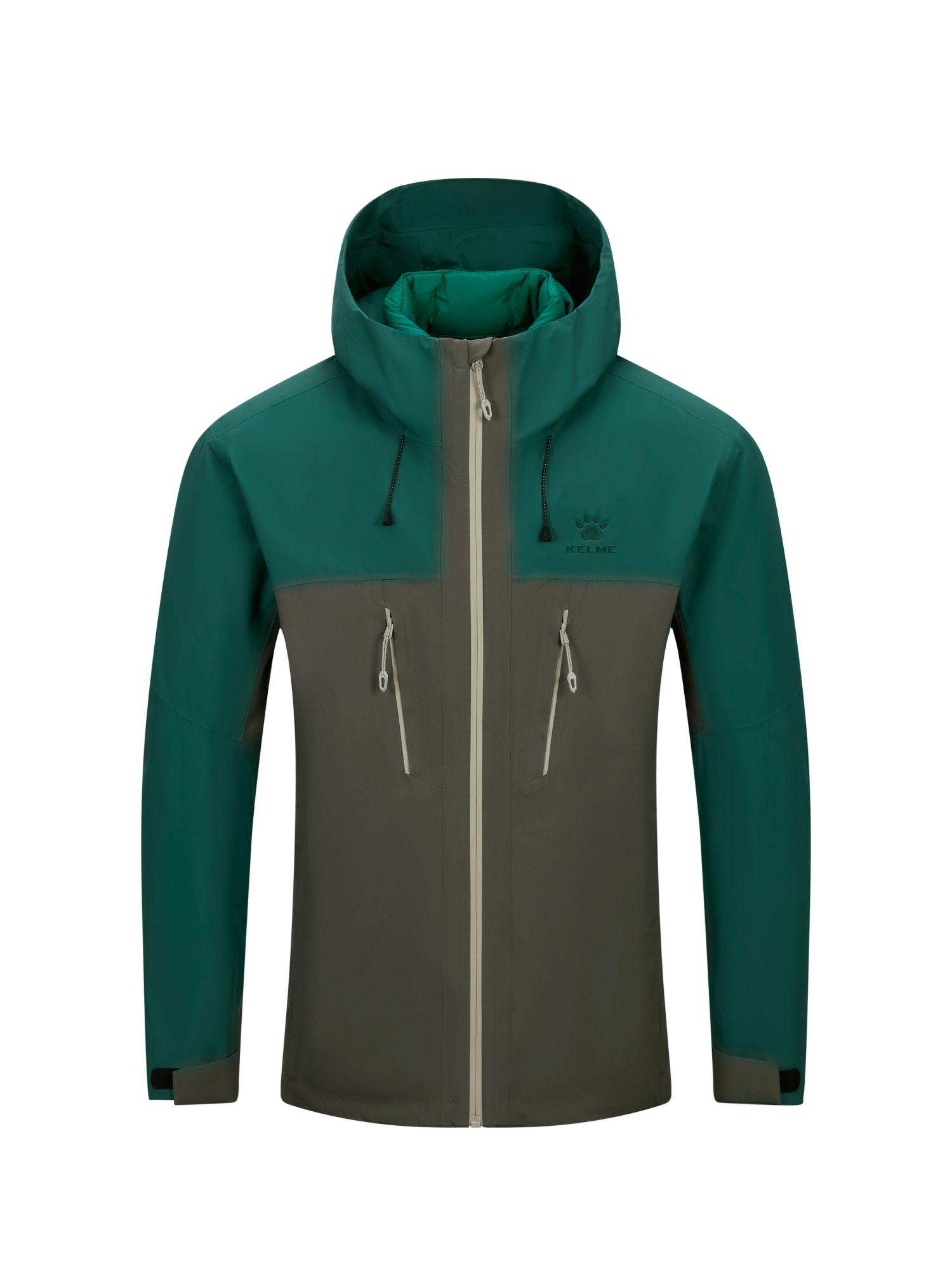 Демисезонная куртка KELME Waterproof Jacket (Down Liner) Green