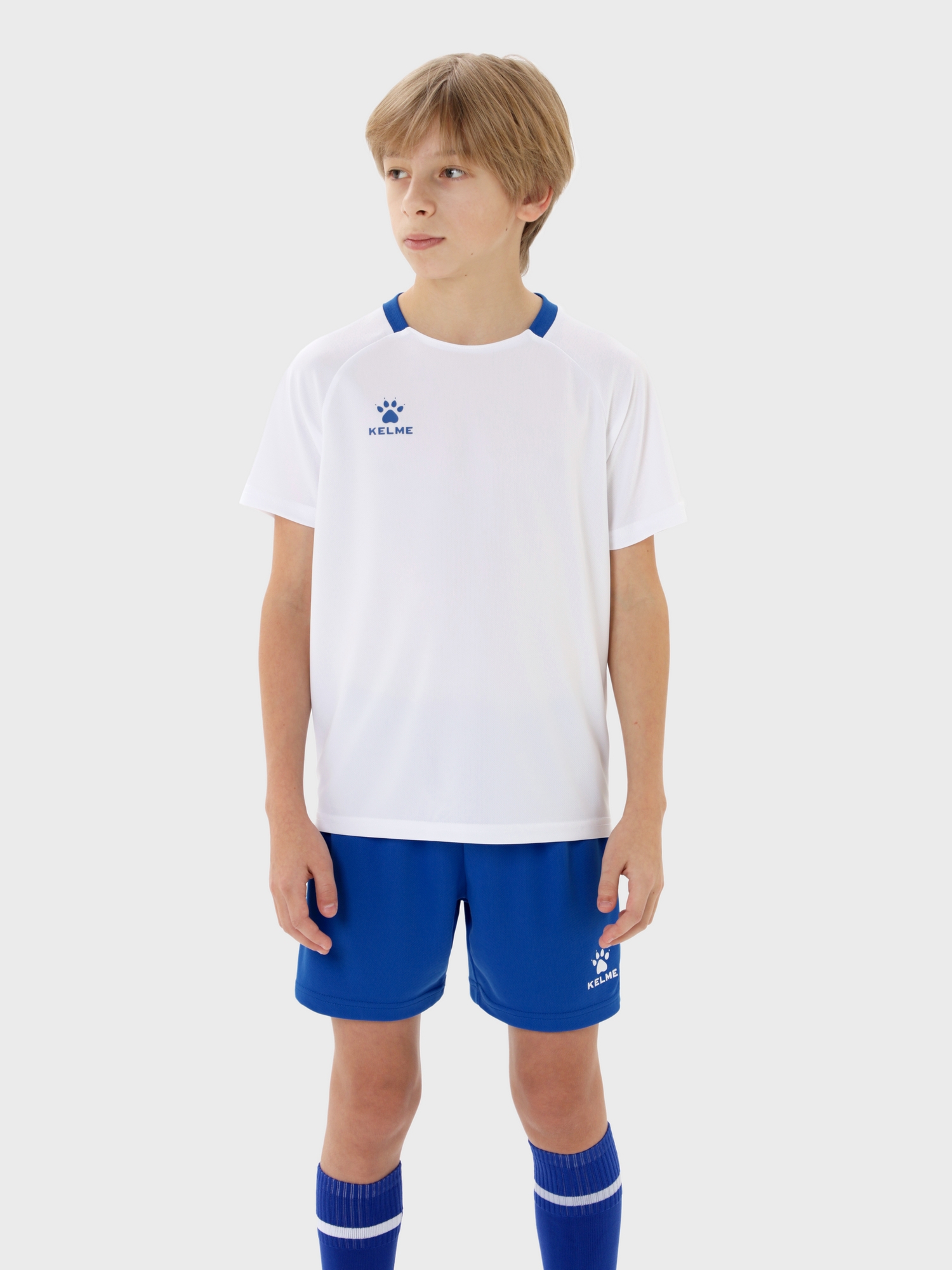 Детская футбольная форма KELME Комплект (футболка, шорты) Football Uniform Set White