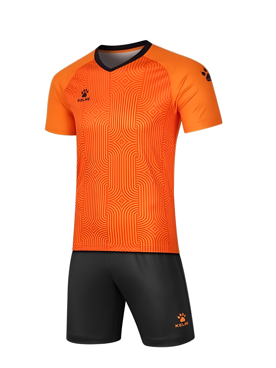 Футбольная форма KELME Football Uniform Set (Orange/Black)