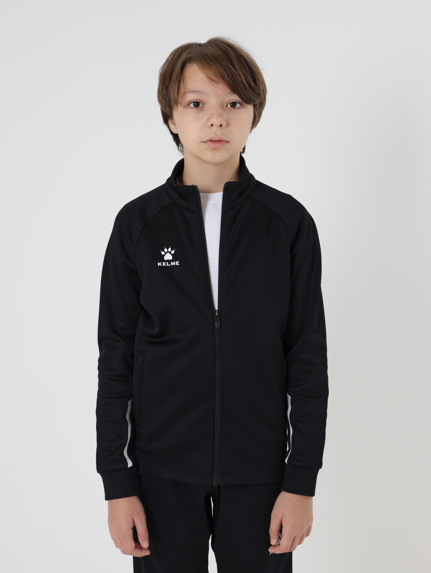 Детская олимпийка KELME Children's Knitted Jacket (fleece) Black