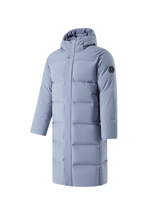 Пуховик KELME Long Down Jacket Light Blue