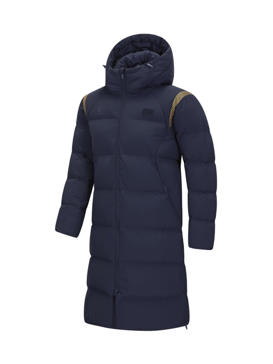 Пуховик KELME Long Cotton Coat Dark Blue