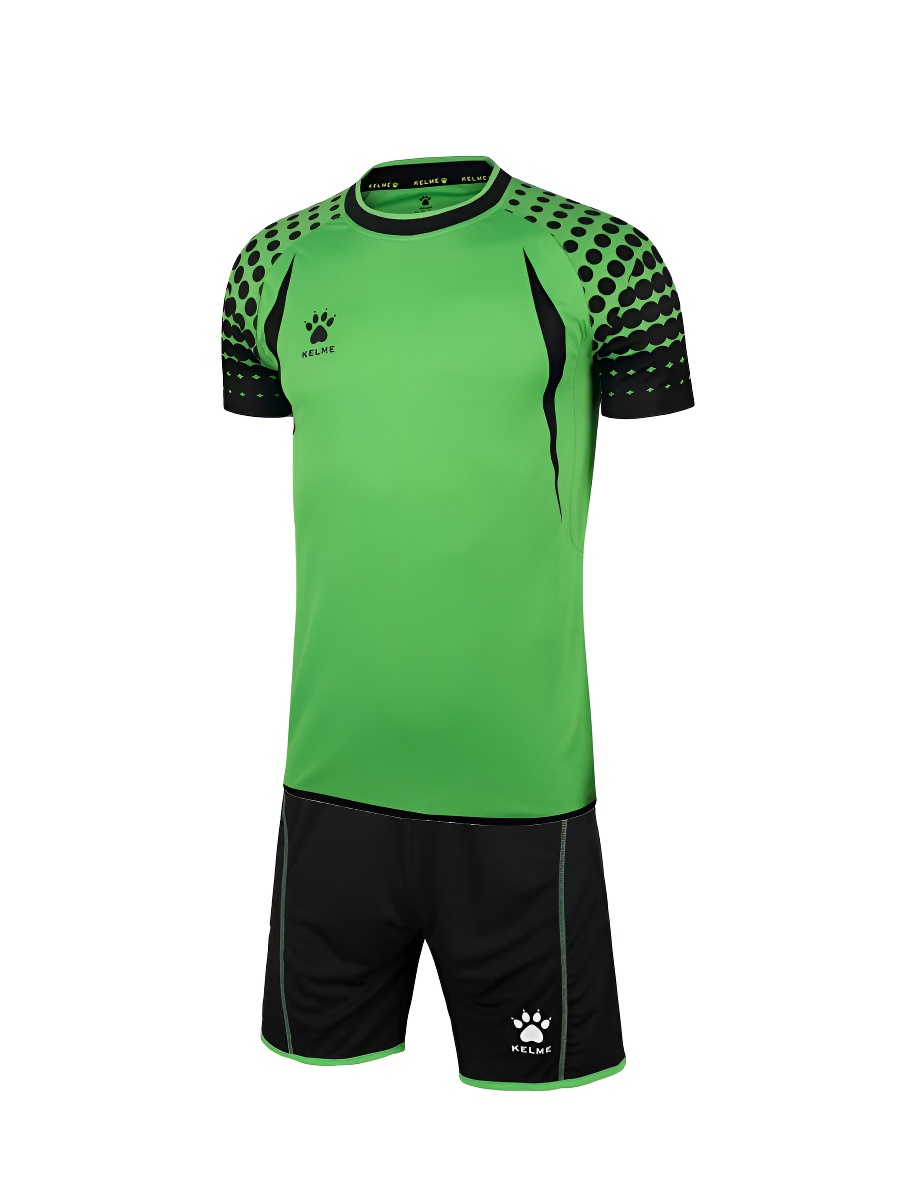 Вратарская форма KELME Goalkeeper Short Sleeve Suit (Light Green/Black)