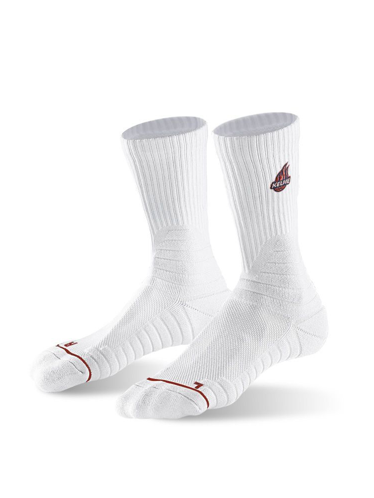 Носки KELME Long Basketball Socks (White/Orange)