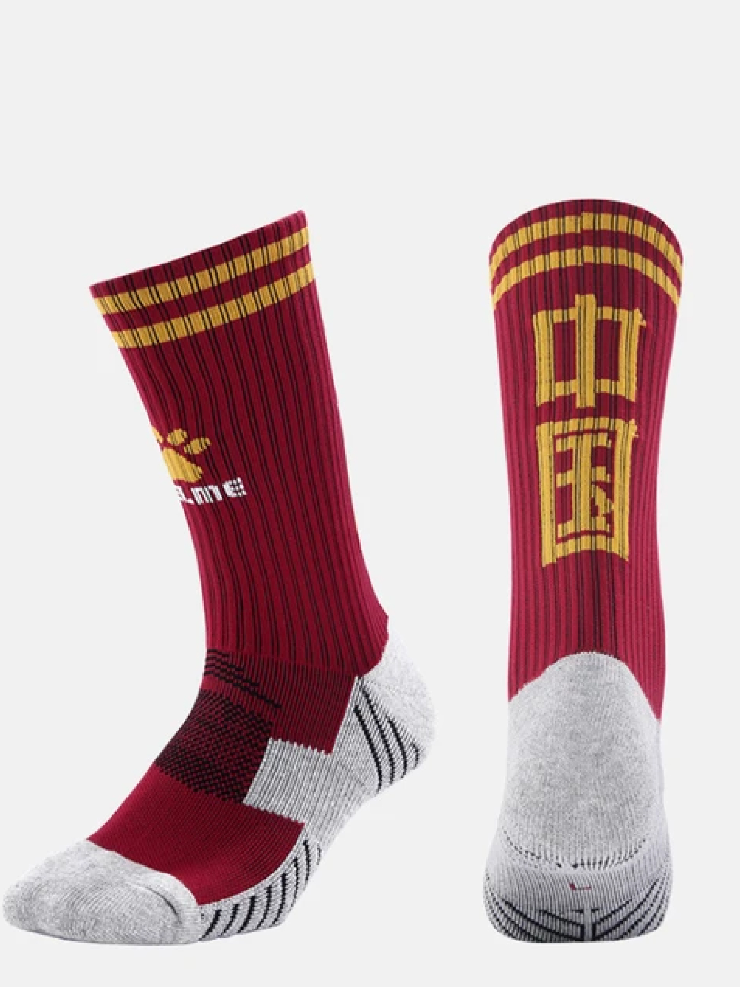 Носки KELME Socks For Football And Basketball (Burgundy/Grey)
