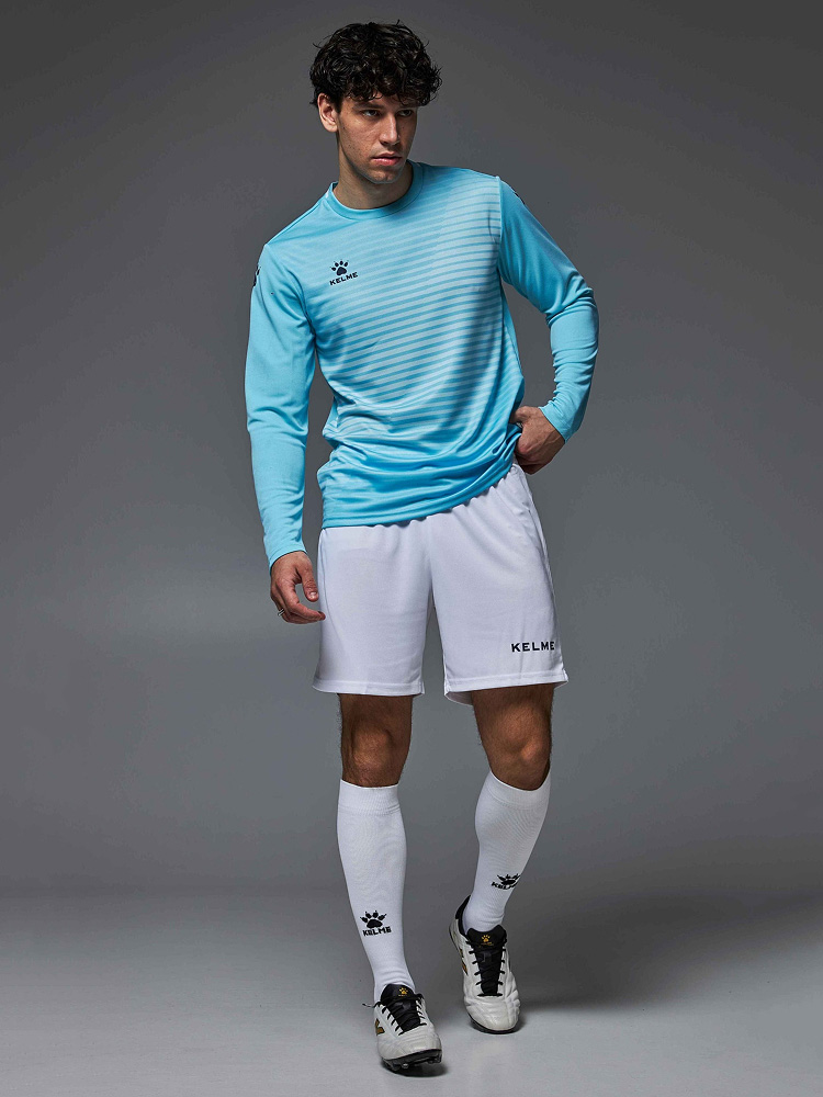 Футбольная форма KELME Long-Sleeved Football Suit (Light Blue/White)