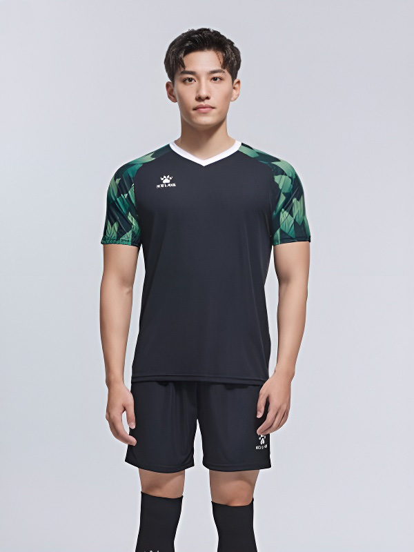 Футбольная форма KELME Short-Sleeved Football Suit Black