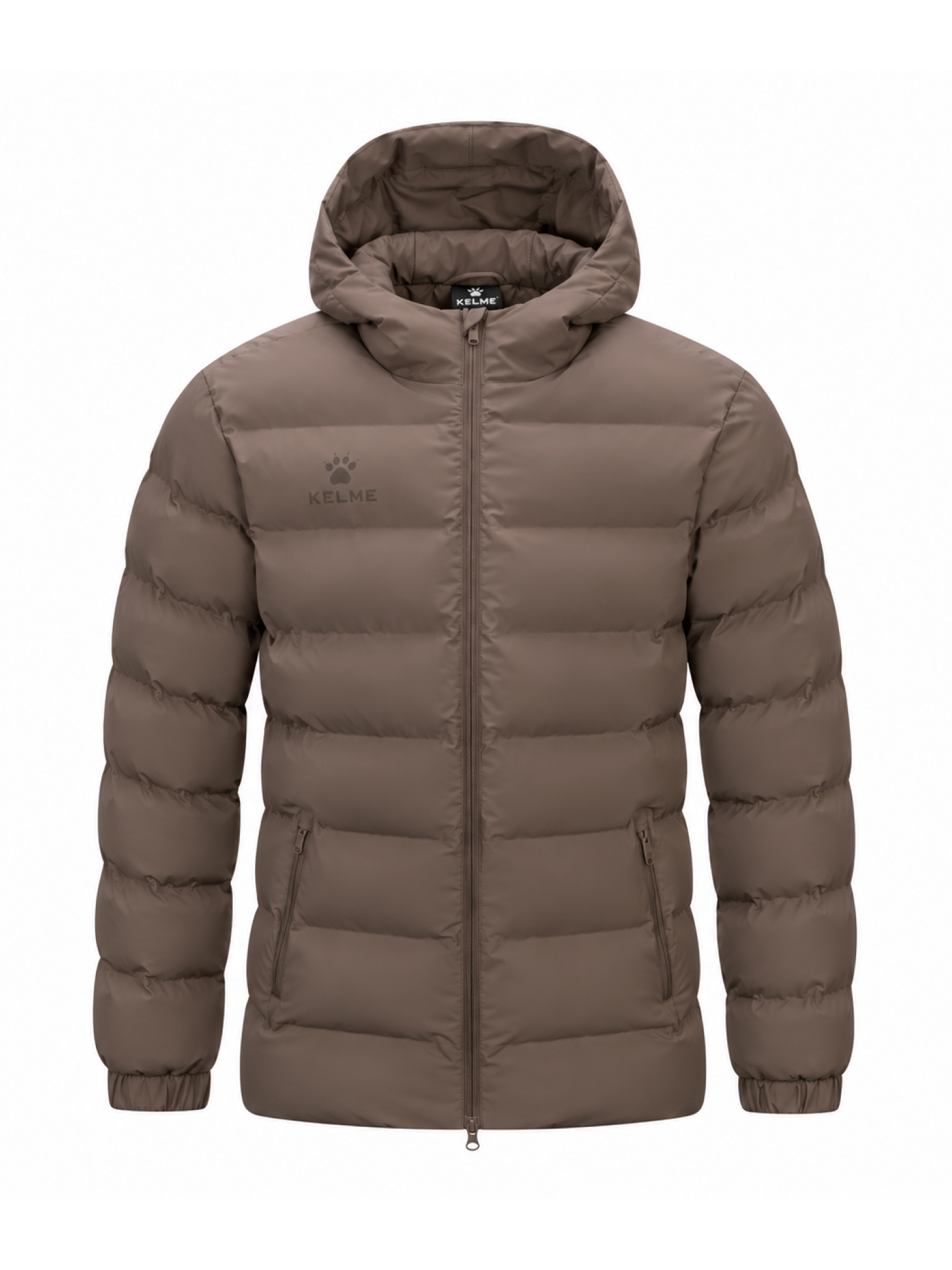 Пуховик KELME Hooded Short Cotton Jacket Brown