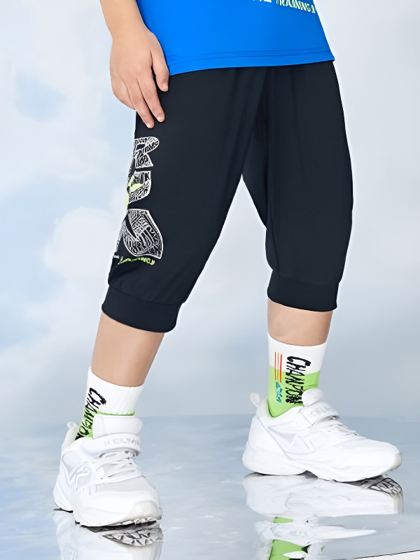 Детские бриджи KELME Knitted Cropped Pants Black
