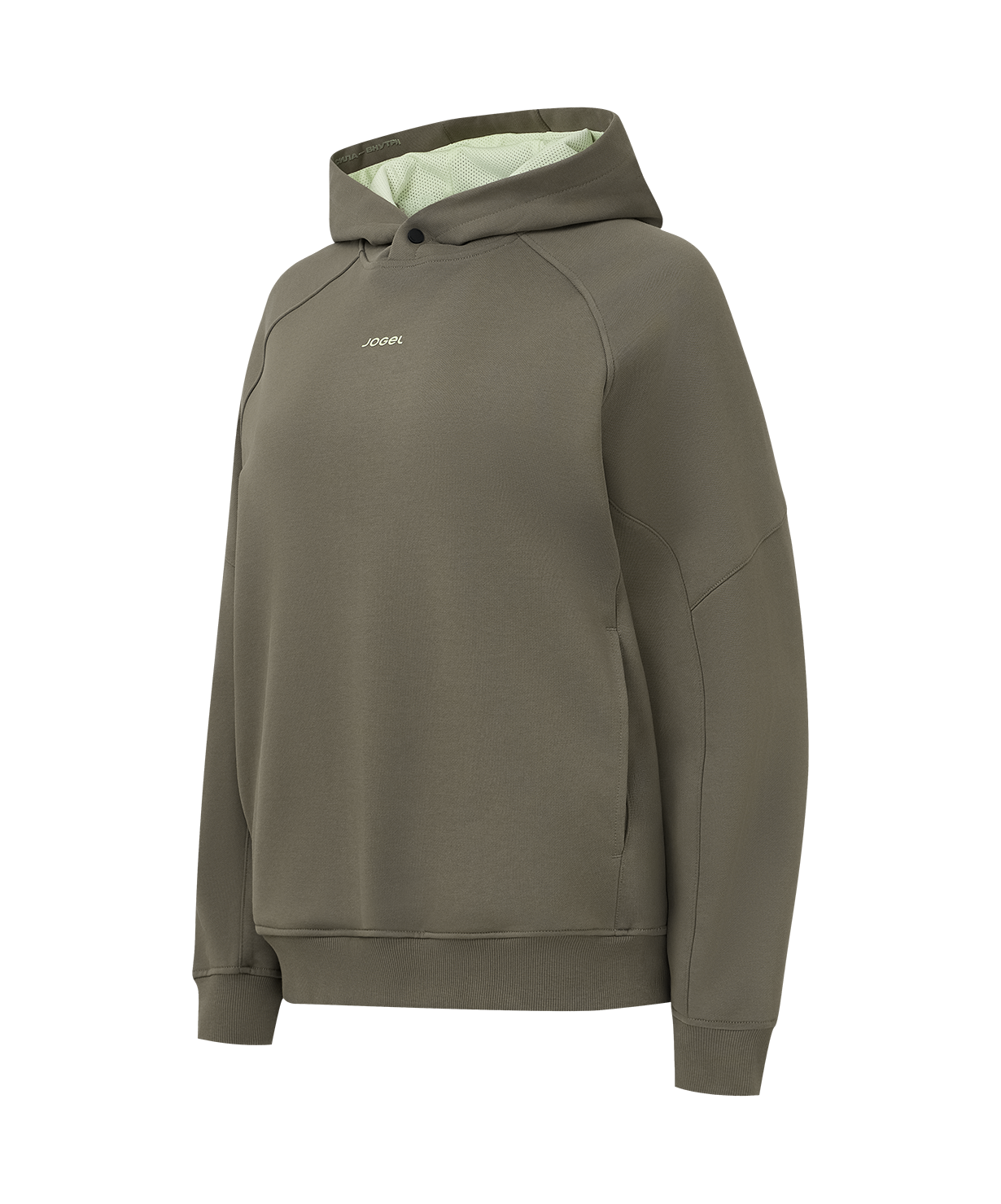 Худи JOGEL Power Inside Hoodie W Relaxed Fit, оливковый