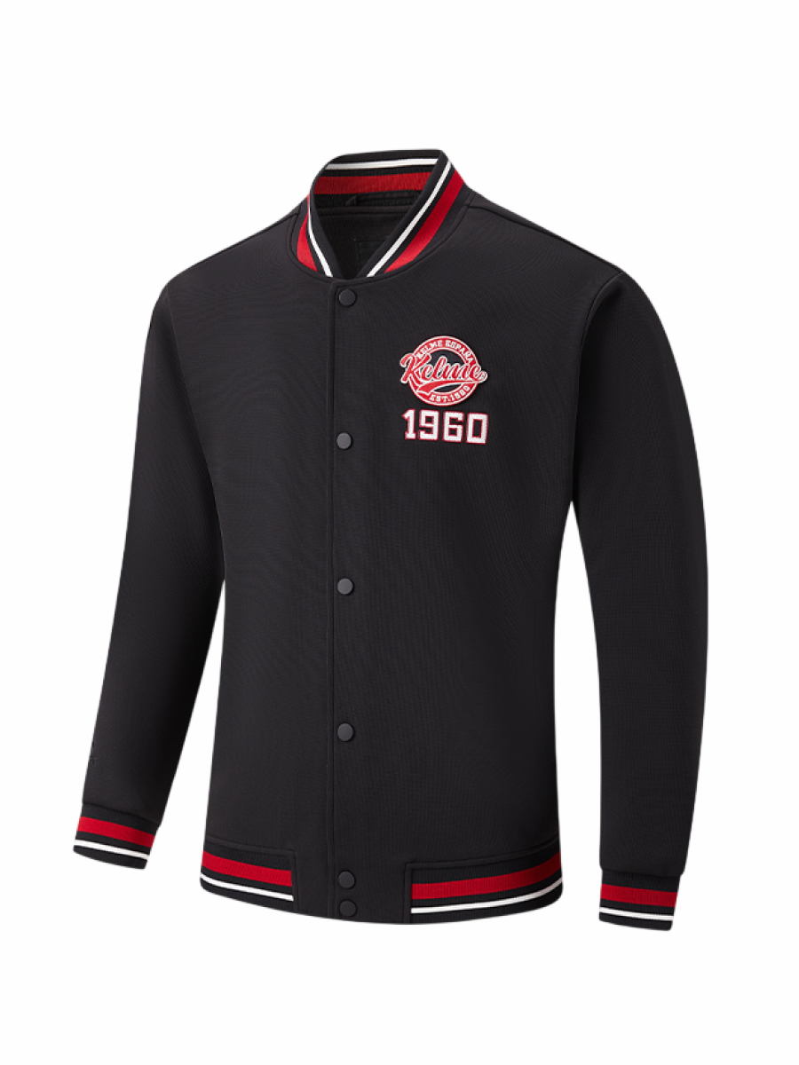Бомбер KELME Knitted Baseball Jacket Black