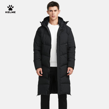 Пуховик KELME Long Hooded Down Jacket Black