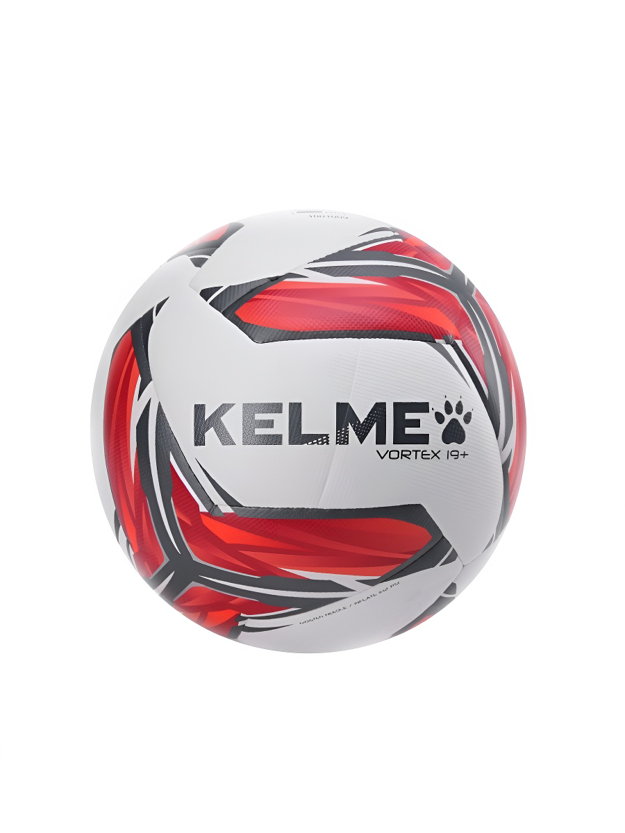 Мяч футбольный KELME Vortex 19+ C2L, FIFA Quality Pro (10 Panels) (White/Red)