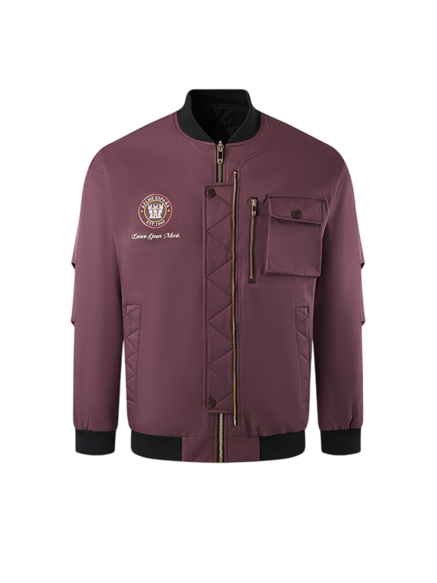 Бомбер KELME Reversible Baseball Jacket Burgundy